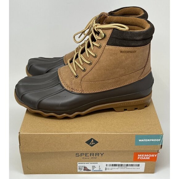Sperry Other - Sperry Brewster Waterproof Duck Boot with Memory Foam, Tan/Brown